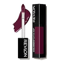 Revlon Liquid Lipstick, Face Makeup, ColorStay Satin Ink, Longwear Rich Lip Colors, Formulated with Black Currant Seed Oil, 022 Black Cherry, 0.17 Fl Oz