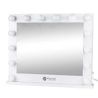 Lighted Vanity Makeup Mirror - Cosmetic Mountable Mirror with 14 Dimmable LED Lights