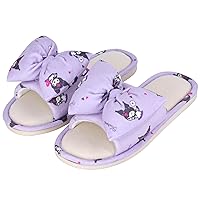 Anime My Melo Rabbit Cinnamon Dog Kuro Crossbands Plush SPA Slippers Bowknot Open Toe House Slides Shoes Comfy Trendy Gift Slippers