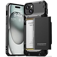 VRS DESIGN Damda Glide Pro Phone Case Designed for [iPhone 15 Plus], Sturdy Semi Auto Wallet [4 Cards] Card Holder Case Compatible with iPhone 15 Plus Case (2023)