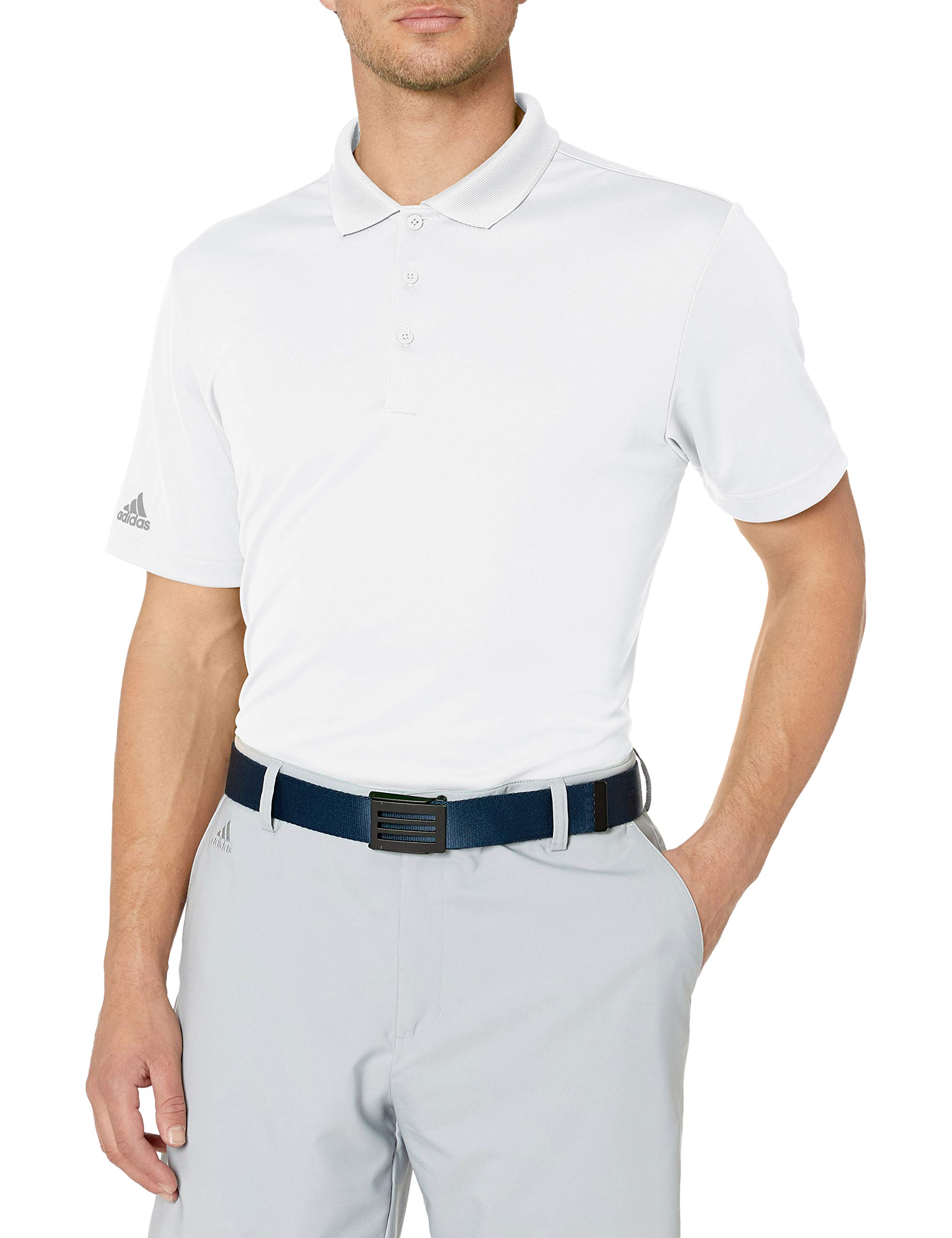 adidas Golf Men's Performance Polo, White, X-Large