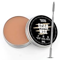 Professional Grade Scar Wax - SFX Makeup Kit for Halloween Prosthetics, Cosplay and Theatre Productions - Cruelty-Free & Vegan-Friendly Fake Scar Special Effects Makeup - 50g - Splashes & Spills