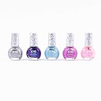Make It Real Three Cheers for Girls - Holowave Nail Polish - Nail Polish Set for Girls & Teens - Includes 5 Colors - Non-Toxic Nail Polish Kit for Kids Ages 8+