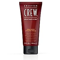 American Crew Men's Hair Styling Cream, Like Hair Gel with Firm Hold with Low Shine, 3.3 Fl Oz
