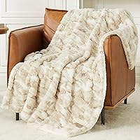 Heated Blanket Electric Throw, 10 Heating Levels Fast Heating, 1/2/3/4 Hour Auto Off, Faux Rabbit Fur/Sherpa Heater Blanket Over-Heated Protection. no Shedding, ETL Certified.(50