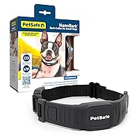 PetSafe NanoBark Collar - World's Smallest Bark Collar for Small Dogs, 10 Levels of Static Stimulation, Waterproof and Rechargeable Anti-Bark Training, Comfortable and Low-Profile Design, Black