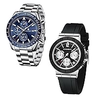 Watch for Men Sport Waterproof Wrist Watches Analog Chronograph Quartz Watch Dress Classic Luminous Watch, Elegant Gift for Men