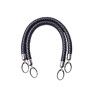 Wento 24 inch Braided Handles Dia.15mm PU Leather Handles for Women Replacement Handbag Tote Replacement Handbag Handles