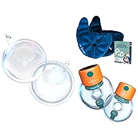Breastfeeding Starter Kit: Milk Collector Shells, Ice and Heat Packs, and Hands-Free Wearable Pump - Essential Bundle