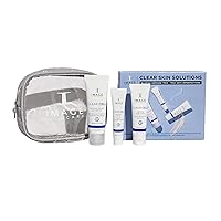 IMAGE Skincare, Clear Cell 3-Step Introductory Regimen Set for Clear Pores and Healthy Looking Skin, Holiday Ltd. Edition, White, 3.2 Ounce