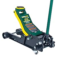 3.5 Ton Low Profile Floor Jack - Lowering Speed Control with Hydraulic Quick Magic Lift - Heavy Duty Lifting from 3.5