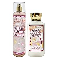 Bath and Body Bright Christmas Morning 2 Piece Set - Fragrance Mist and Body Lotion