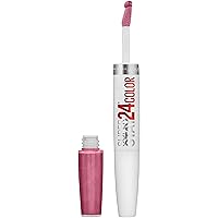 Super Stay 24, 2-Step Liquid Lipstick Makeup, Long Lasting Highly Pigmented Color with Moisturizing Balm, Very Cranberry, Ruby Red, 1 Count
