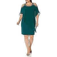Women's Plus Size Dress Alana Beaded, Emerald