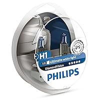 Philips 12258DV Diamond Vision 5000K H1 Car Headlight Bulbs (TwinPack of Bulbs)