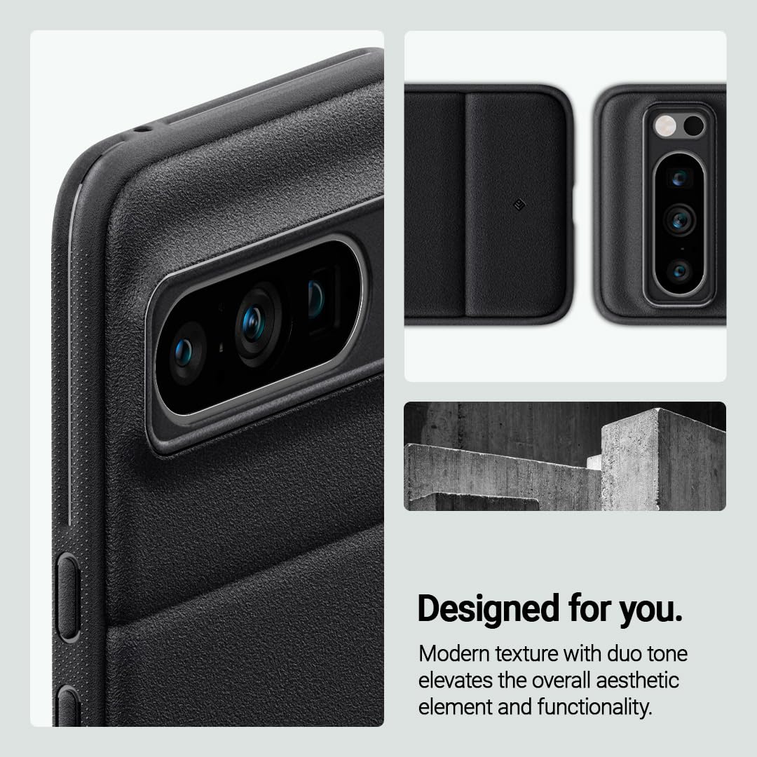 Caseology Athlex Grippable Protective Case Compatible with Google Pixel 8 Pro case 5G [Military Grade Drop Tested](2023) - Active Black