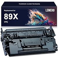 LEMERO 89X Toner Cartridge CF289X Black with CHIP Remanufactured Replacement for HP 89X CF289X 89A CF289A for Laserjet Enterprise MFP M528f, M528dn M507dn M507n M507x (1-Pack)