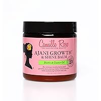 Camille Rose | Ajani Growth & Shine Balm | Castor Oil, Biotin & Rice Bran Oil to Hydrate, Strengthen & Encourage Hair Growth | Natural Ingredients | 4 oz