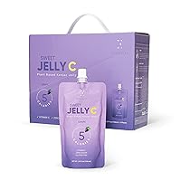 EVERYDAZE Sweet Jelly C Konjac Jelly | Vitamin C, Vegan, 5 Calories, 0 Sugar | Grape | 10 Packs | Keto, Gluten Free, Healthy Diet Pouch Drinkable Snack, Weight Management, Low Calorie…