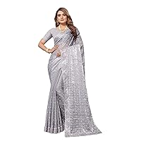 Indian Designer Heavy Resham Sequin Party Wear Saree Woman Muslim sari 4714