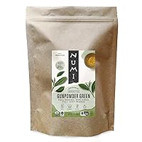 Organic Gunpowder Green Tea, 16 Ounce Pouch, Full-Bodied Loose Leaf Green Tea Pearls, Brew 200 Cups, Packaging May Vary