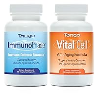 ImmunoPhase Natural Herbal Immune Support Supplement and Vital Cell Natural Herbal Anti Aging Supplement
