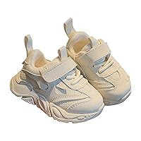 Spring and Autumn New Solid Color Plus Velvet Breathable Non Slip Children's Casual Sports Girls Athletic Shoes Size 2