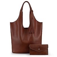 Montana West Women Handbags Set Tote Bag for Women Large and Medium Shoulder Bag Satchel Hobo 2pcs Purse Set