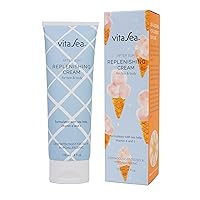 VitaSea After Sun Replenishing Cream for Face and Body, Refresh, Hydrate & Soothe Sun Exposed Skin, Fast-Absorbing Vegan After Sun Care, Formulated with Sea Kelp, Vitamin E & C, 4 Fl Oz
