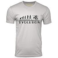 Drummer Evolution Funny T-Shirt Musician Drums Humor Tee