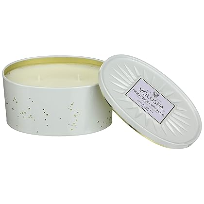 Voluspa Bourbon Vanille 2 Wick Oval Tin Candle, 12 Ounces