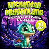 Enchanted Dragonland: Creative Coloring Book for Kids Ages 3-8 | 30 Unique Baby Dragon Pages | Sparking Imagination, Relaxation, and Stress Relief