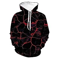 Big And Tall Hoodies For Men Mens Hooded Sweatshirt Casual 3D Printed Long Sleeve Pullover Loose Hoodie Top Happy Hoodies