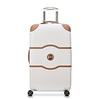 DELSEY Paris Chatelet Air 2.0 Hardside Luggage with Spinner Wheels, Angora, Checked-26 Inch Trunk