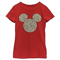 Disney Classic Mickey Animal Ears Girls Short Sleeve Tee Shirt