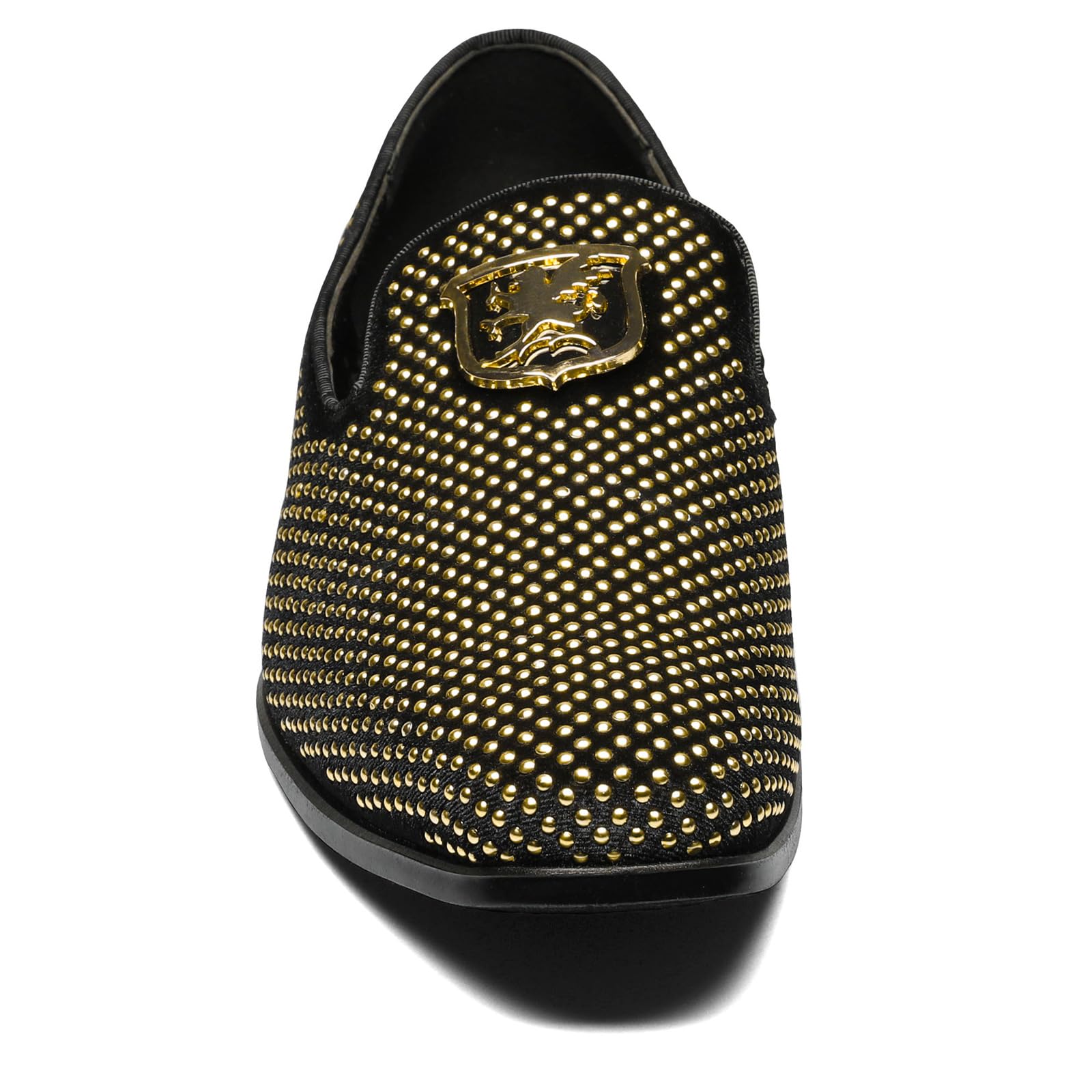STACY ADAMS Men's Swagger Studded Ornament Slip-on Driving Style Loafer