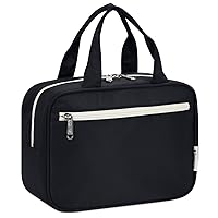 Narwey Toiletry Bag Women Large Makeup Bag Organizer Travel Cosmetic Bag for Toiletries Essentials Accessories (Black)