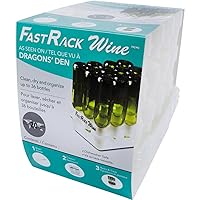 FastFerment FastRack Bomber Wine Bottle Cleaning and Drying, FastRack12 Two Racks & One Tray, White