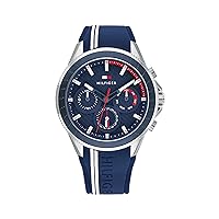 Tommy Hilfiger 1791859 Analogue Multifunctional Quartz Watch for Men with Blue Silicone Strap