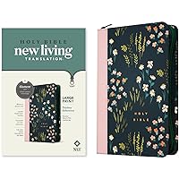 NLT Large Print Thinline Reference Zipper Bible, Filament-Enabled Edition (LeatherLike, Meadow Navy & Pink , Red Letter) NLT Large Print Thinline Reference Zipper Bible, Filament-Enabled Edition (LeatherLike, Meadow Navy & Pink , Red Letter) Imitation Leather