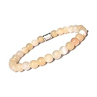 6 mm Round Beads Bracelet Crystal Healing Natural Stone (Calcite)