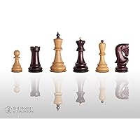 Folding Chess Board Tournament No.6 Sycamore Mahogany 54cm / 