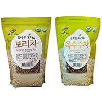 McCabe Organic Roasted Grain Delights Bundle: Barley Tea & Corn Tea (1.5 lbs Each)