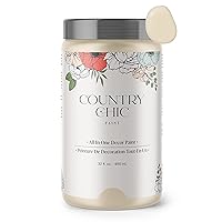 Chalk Style Paint - for Furniture, Home Decor, Crafts - Eco-Friendly - All-in-One - No Wax Needed (Cheesecake [Off White], Quart (32 oz))