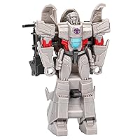 Transformers Toys EarthSpark 1-Step Flip Changer Megatron, 4-Inch Action Figure, Robot Toys for Ages 6 and Up