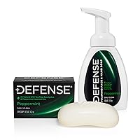 Defense Soap Peppermint Bar and Peppermint Foaming Hand Soap Bundle
