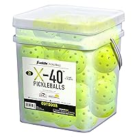 Franklin Sports Outdoor Pickleballs - X-40 Pickleball Balls - USA Pickleball (USAPA) Approved - Official US Open Ball