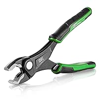 SK 8-Inch Adjustable Slip Joint Pliers, Premium CR-V Construction, SureGrip V-Jaw Design with Comfortable Grips