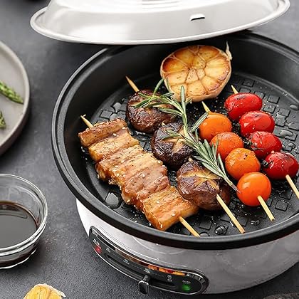 Joydeem 2 in 1 Electric Hot Pot JD-HG3706W & Optional Steak Pan