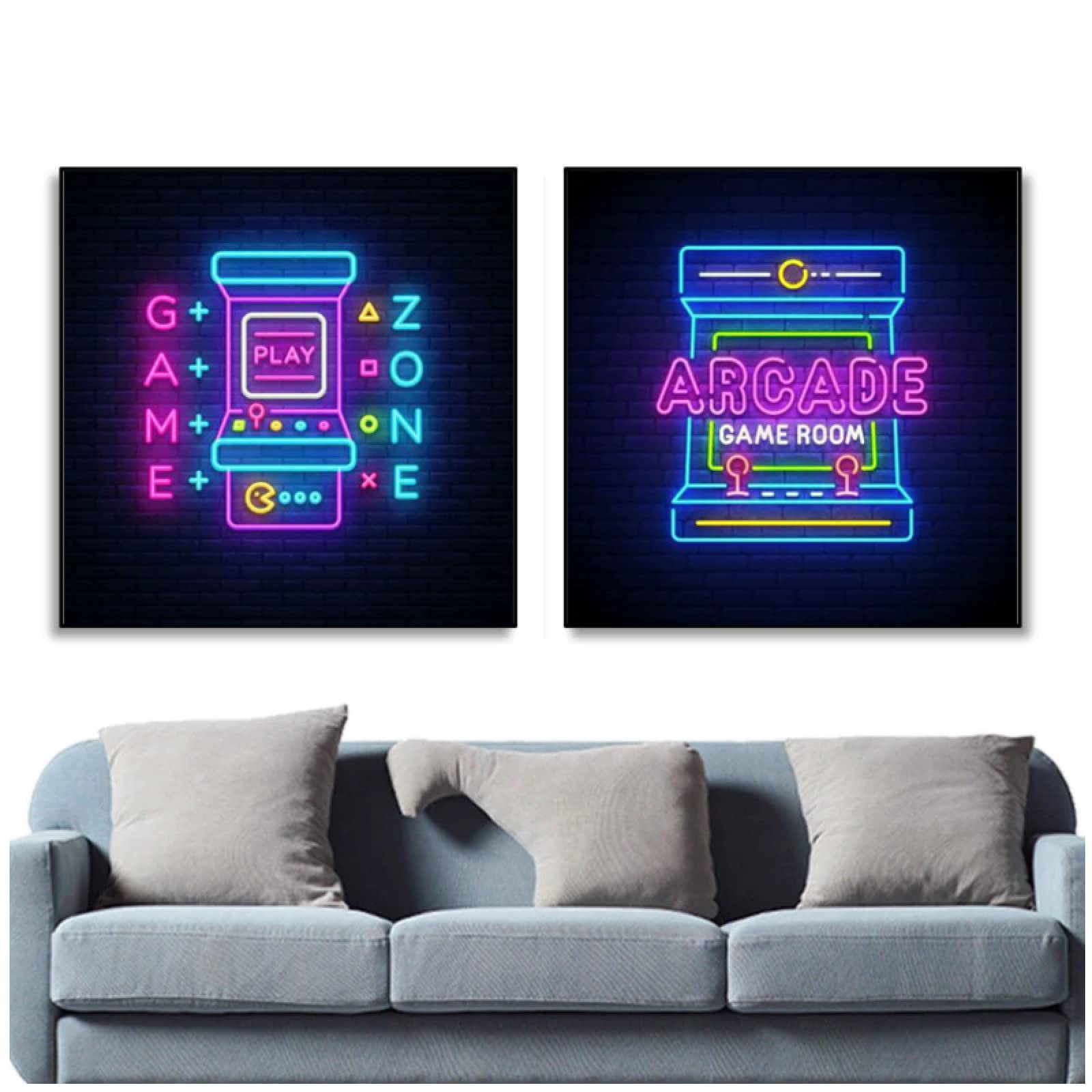 Mua BXCBXDBXCD Neon Gaming Poster and Print Modern Gaming Zone ...